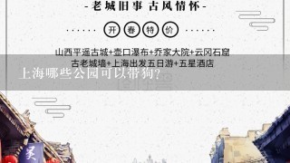 上海哪些公园可以带狗？