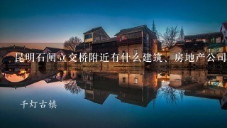 昆明石闸立交桥附近有什么建筑、房地产公司