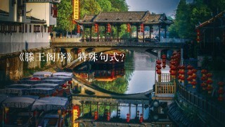 《滕王阁序》特殊句式？