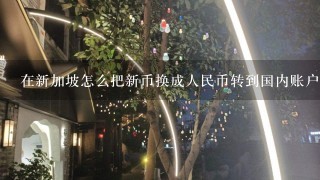 在新加坡怎么把新币换成人民币转到国内账户上划算和方便？如何把新加坡元兑换成人民