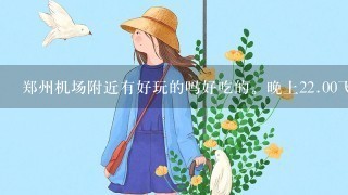 郑州机场附近有好玩的吗好吃的。晚上22.00飞机。拜托了各位推荐1下。