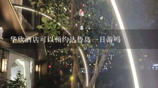 华欣酒店可以预约达鲁岛1日游吗