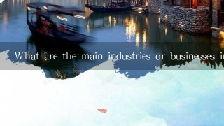What are the main industries or businesses in the village?
