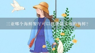 三亚哪个海鲜餐厅可以提供最美味的海鲜?